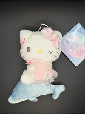Sanrio The Moonlight dolphins series Hello Kitty Plush /keychain  MK98